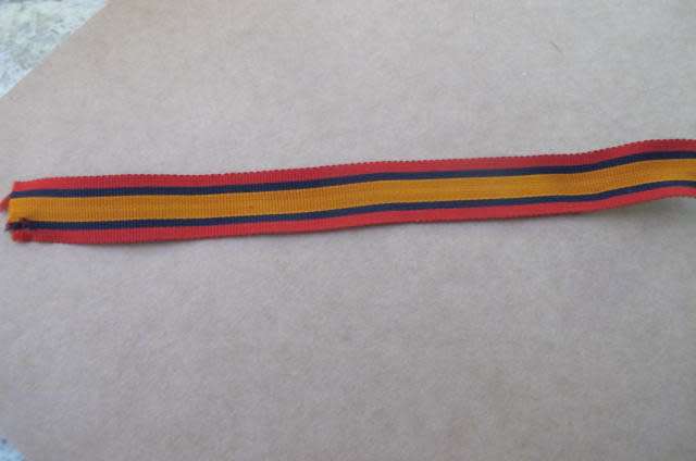 Commonwealth Countries -Boer War - Miniature Queens Medal Ribbon 15 cms.